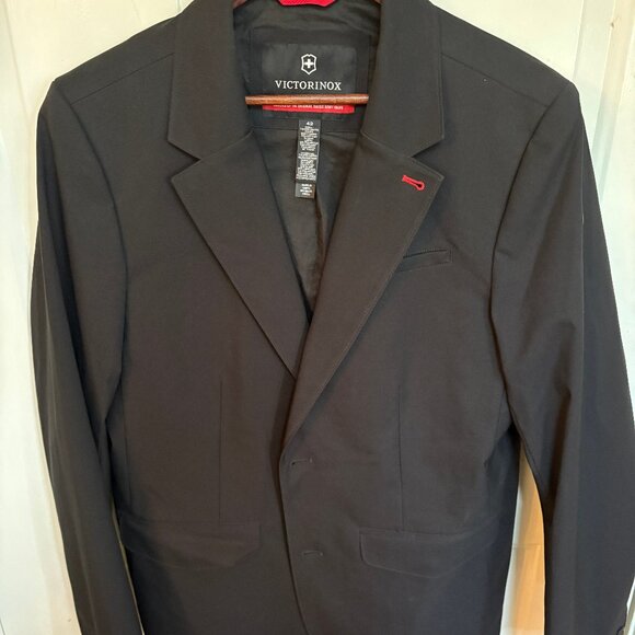 Victorinox Men's Black Blazer / Sport Coat 42R - Slight Flaw - Picture 1 of 3